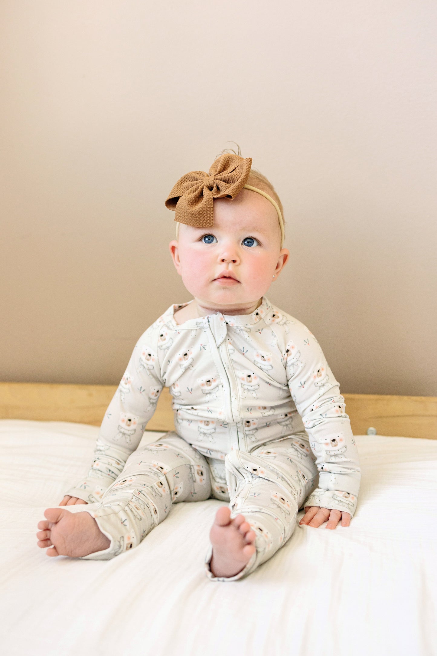 Little Joy Co. Beary Sleepy Zippy Romper