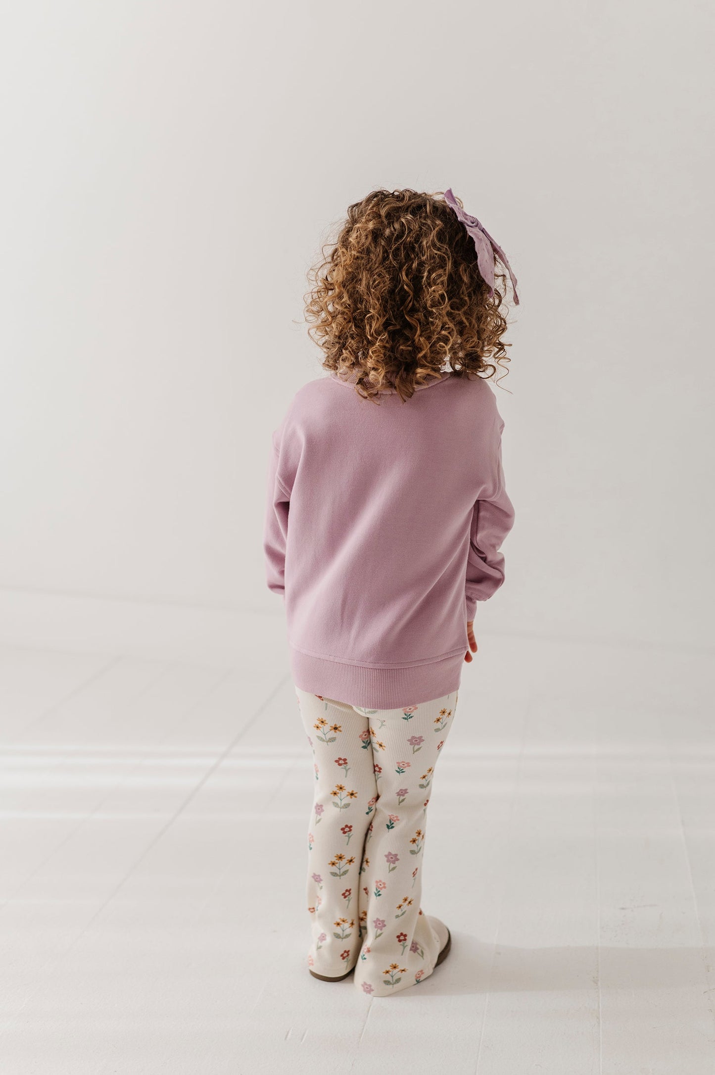 Girls Flare Pants in Meadow Bloom