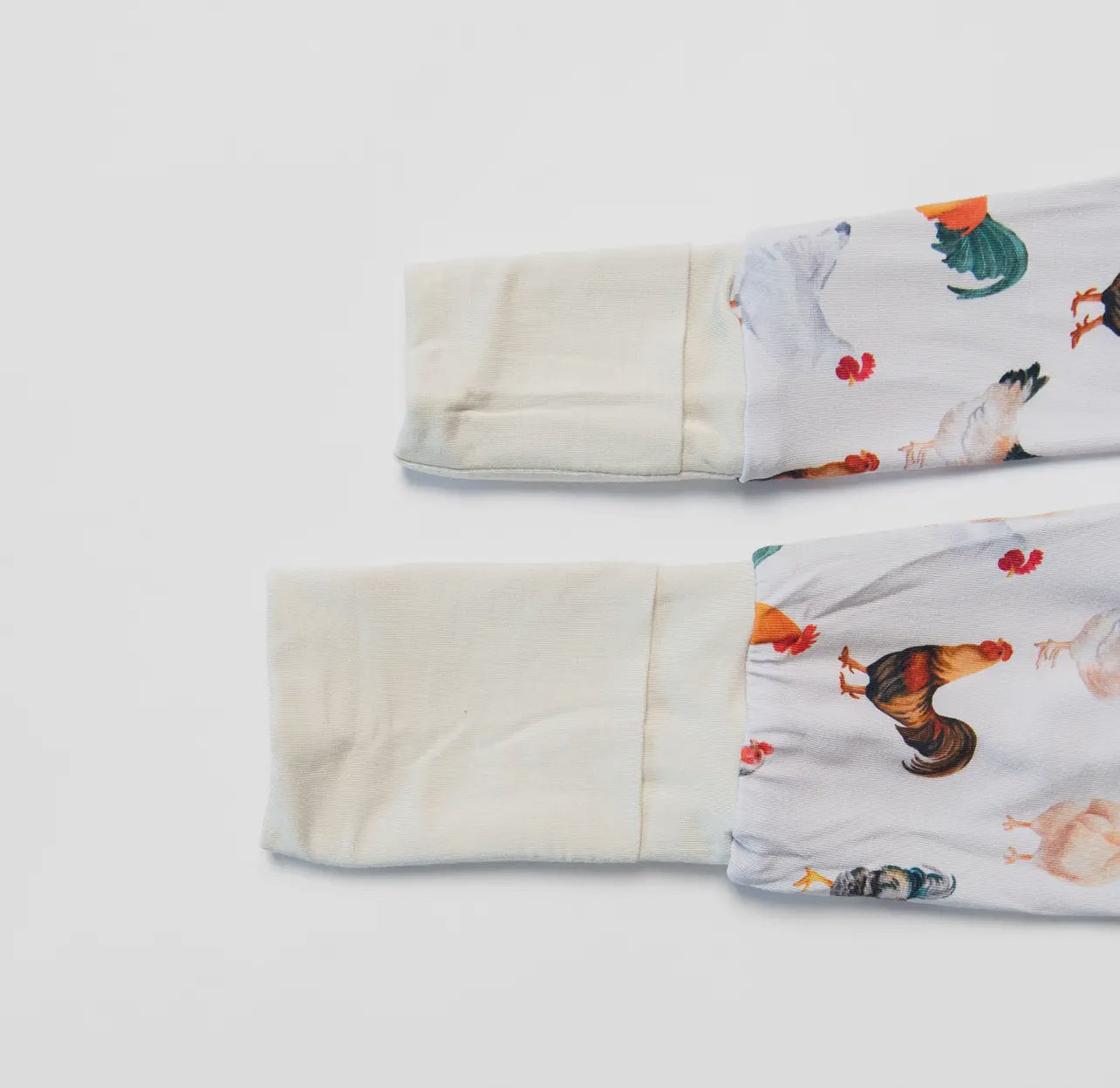 Bamboo Chicken Sleeper With Fold Over Mittens and Feet