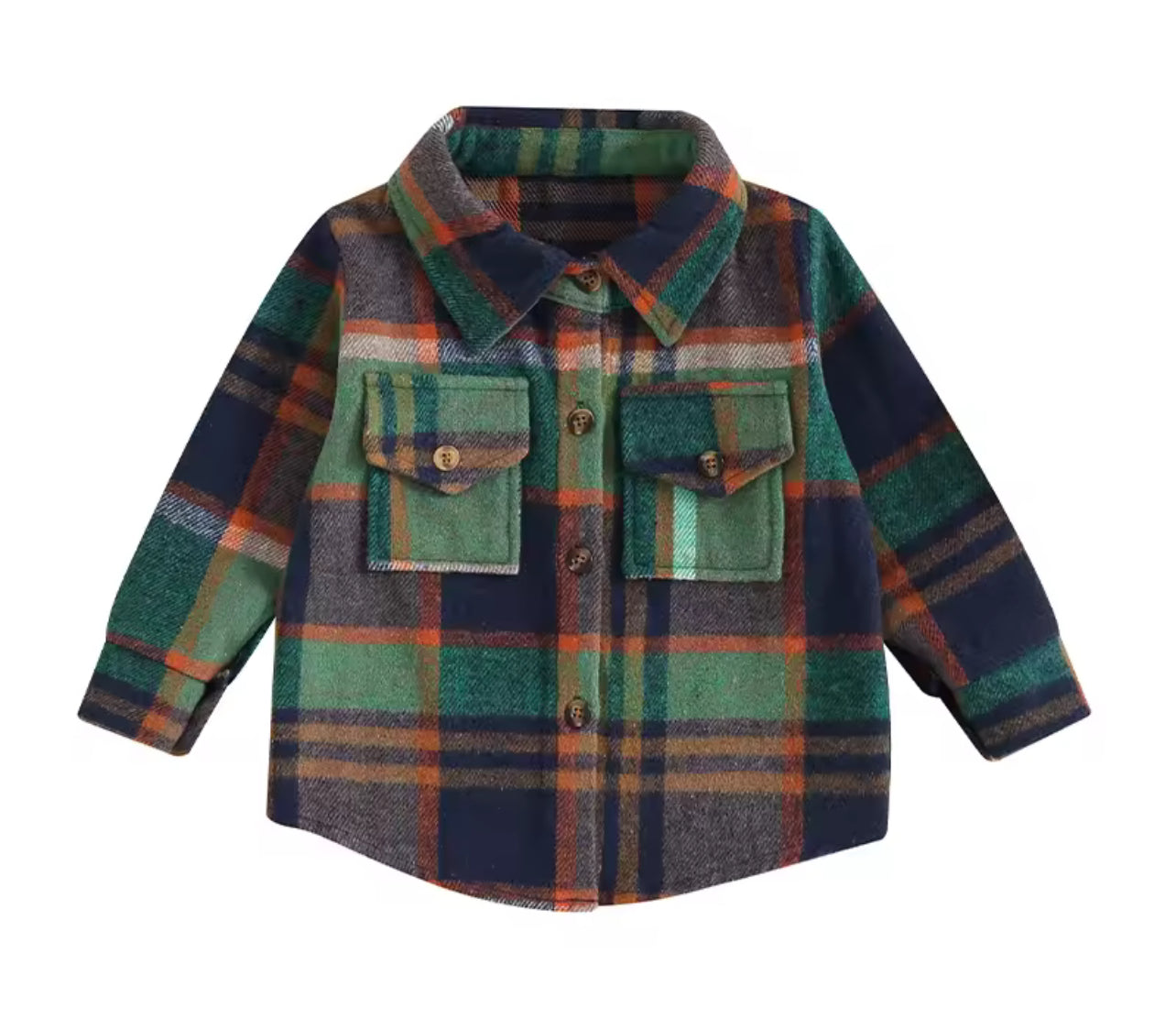 Green Plaid Shacket