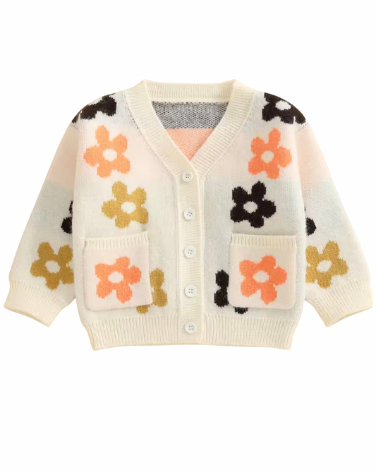 Daisy Button Cardigan