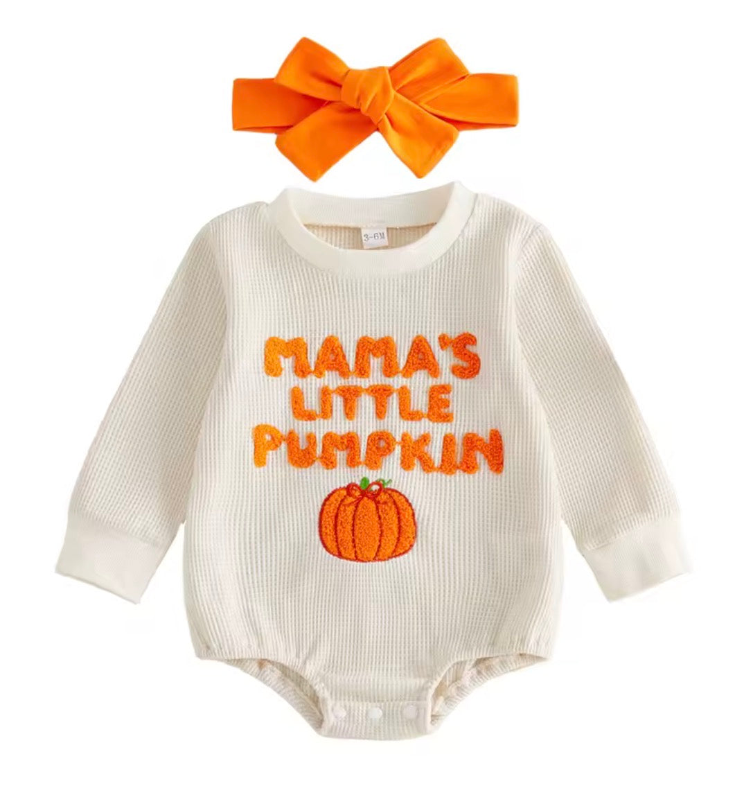 Mama's Little Pumpkin Romper
