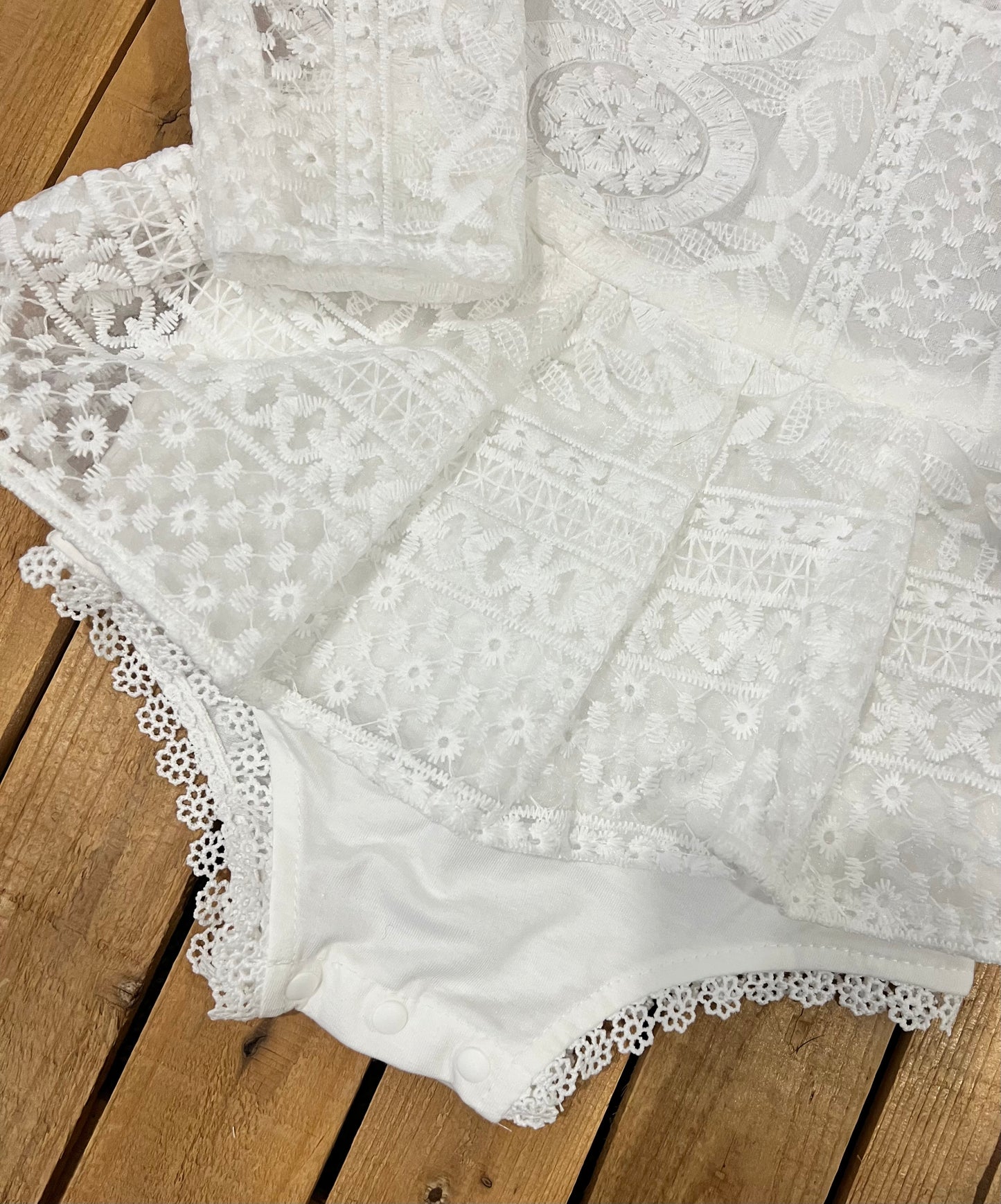 White Lace Romper