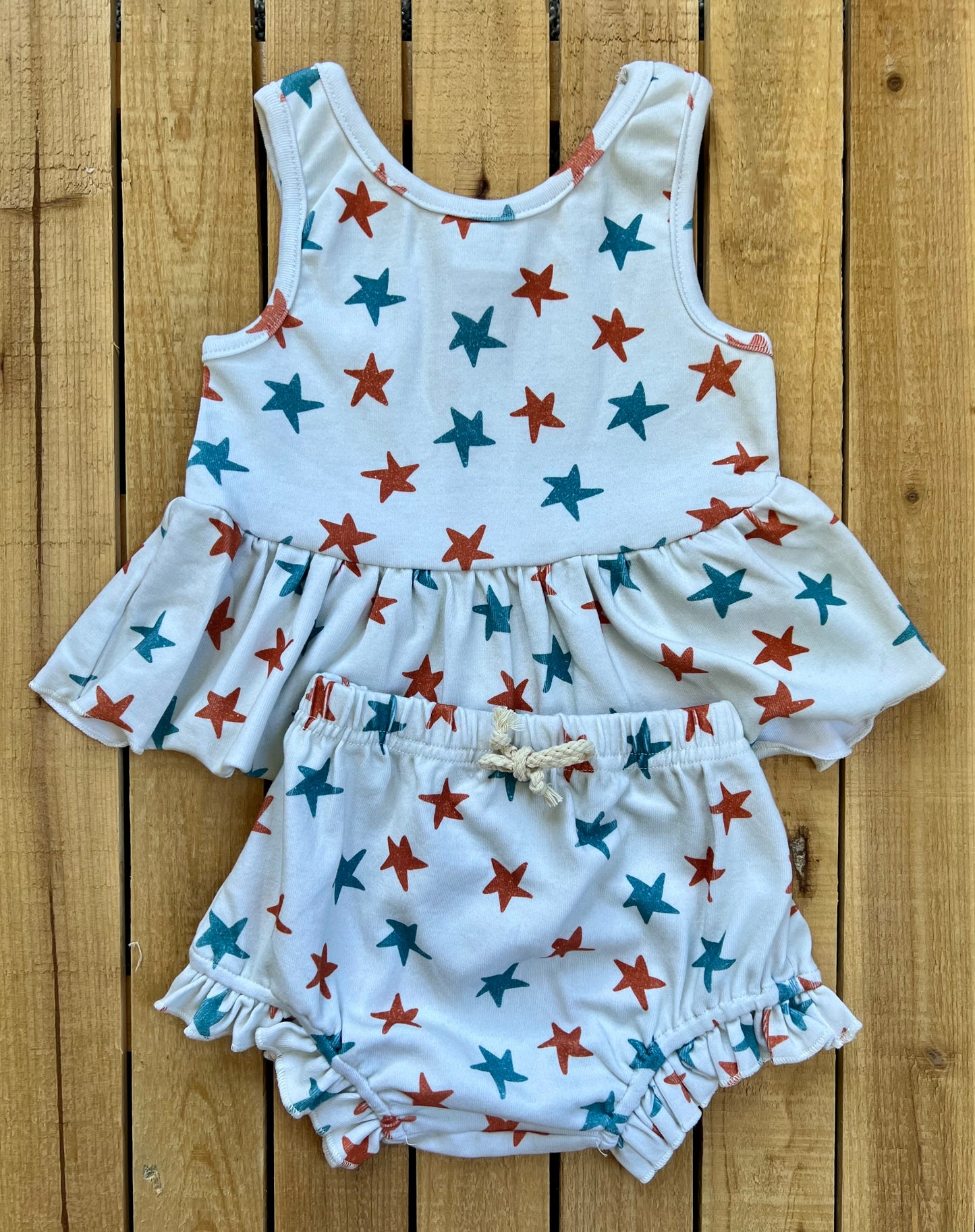 Vintage Stars Peplum Set