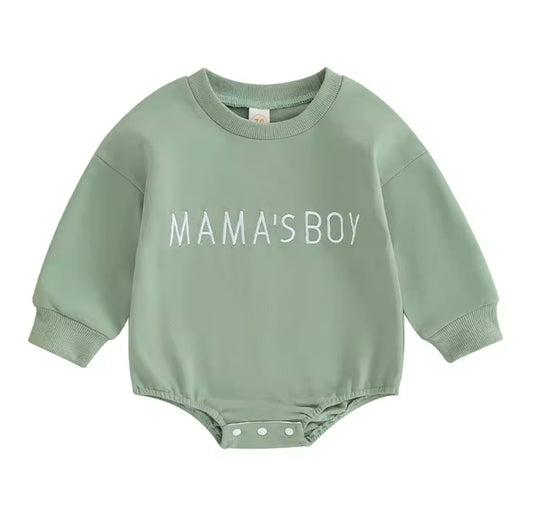 Embroidered Mama’s Boy Romper