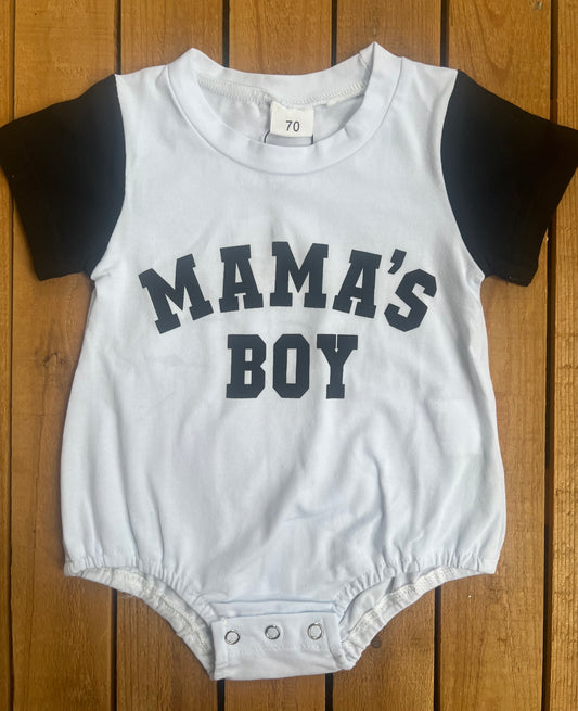Mama's Boy Color Block Romper