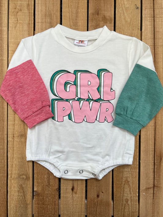 Girl Power Colorblock Romper