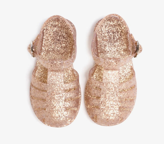Rose Gold Glitter - Water Shoes Jelly Sandal