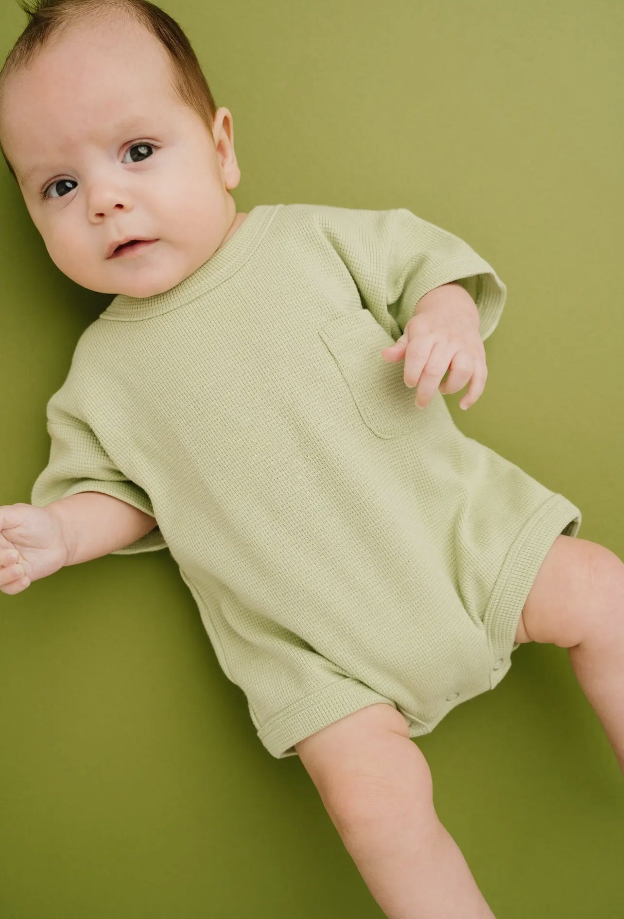 Meadow Waffle Pocket Romper