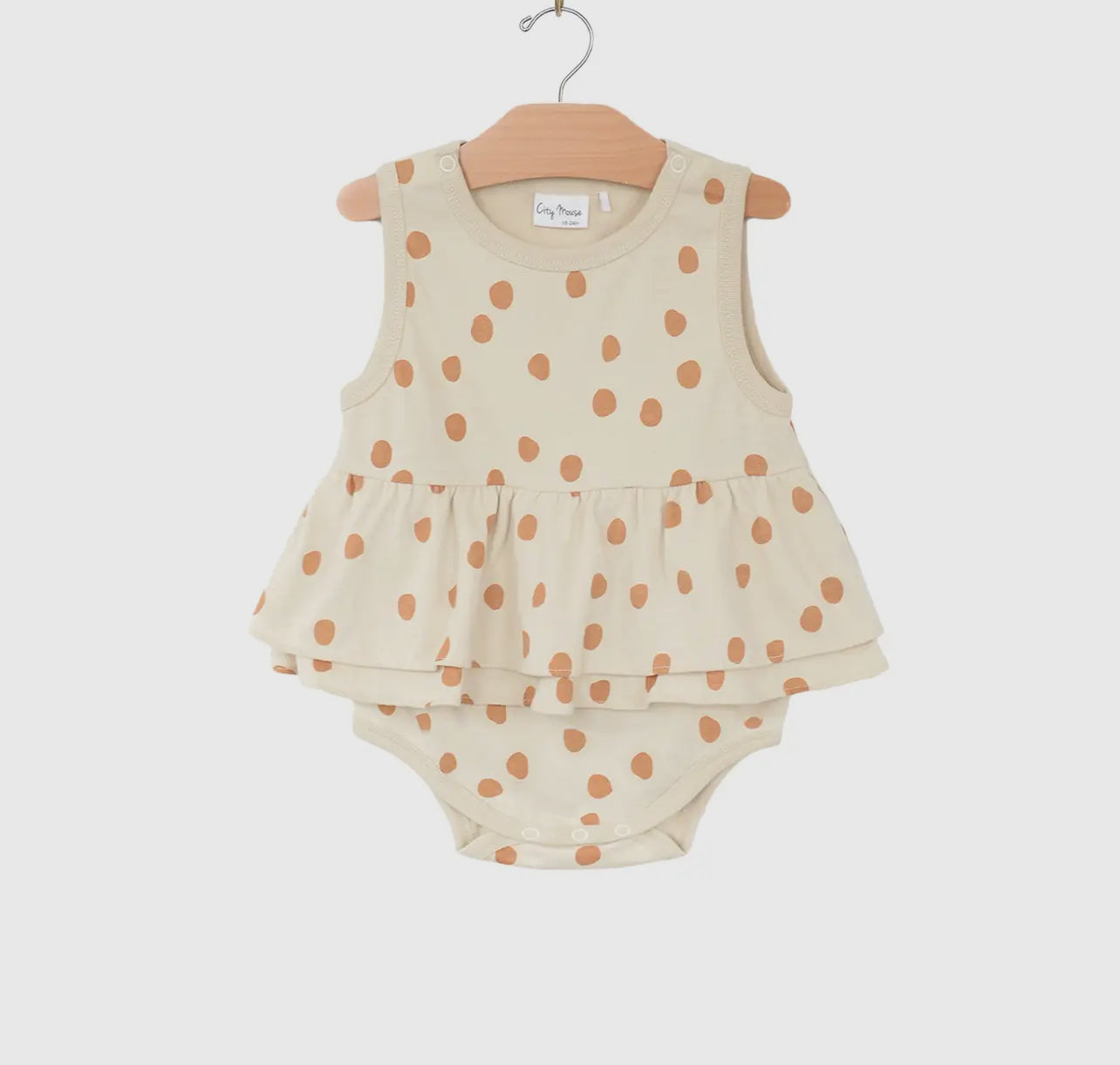 City Mouse Saffron Skirted Tank Bodysuit