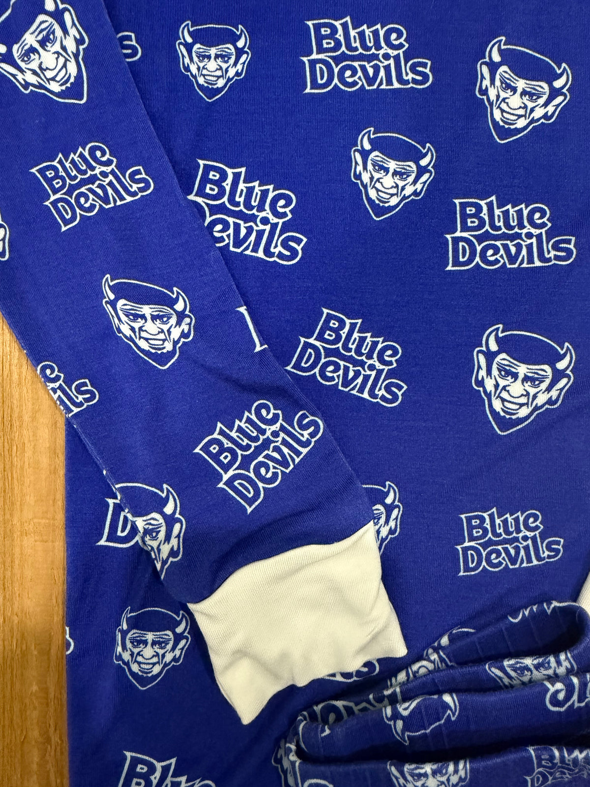 QHS Blue Devil Long Sleeve Bamboo Pajama Set (extended sizes preorder)