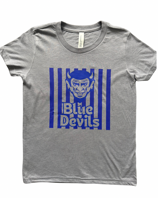 QHS Blue Devils Striped Tee