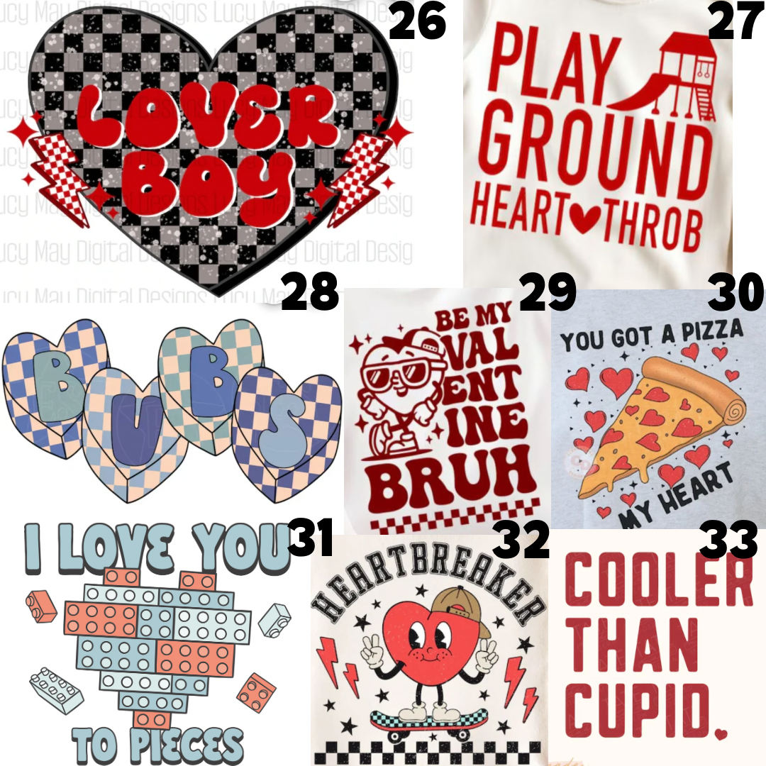 Valentine's Tee Preorder- Kids Short Sleeve Options