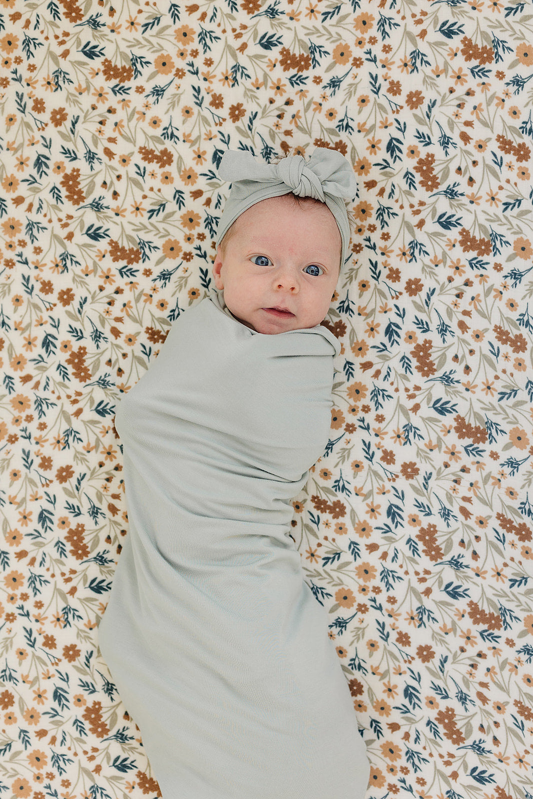 Mebie Baby Sage Bamboo Stretch Swaddle