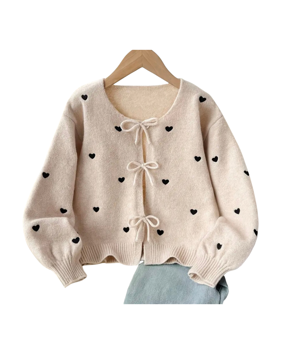 Heart Bow Cardigan