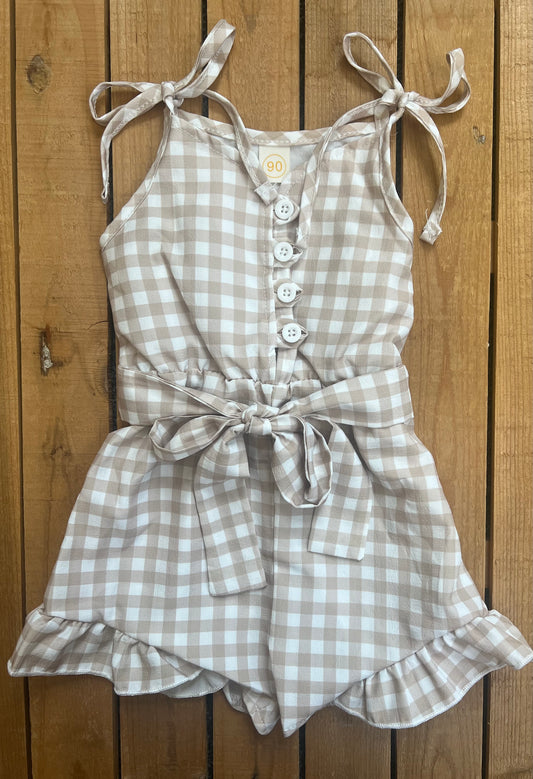 Gingham Romper