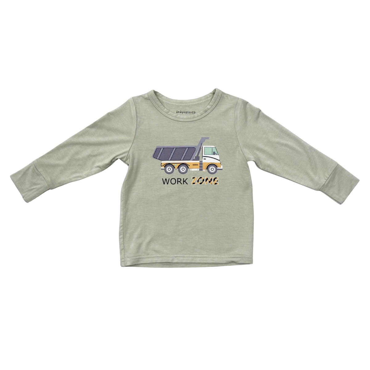 Boys Long Sleeve Tee in Work Zone
