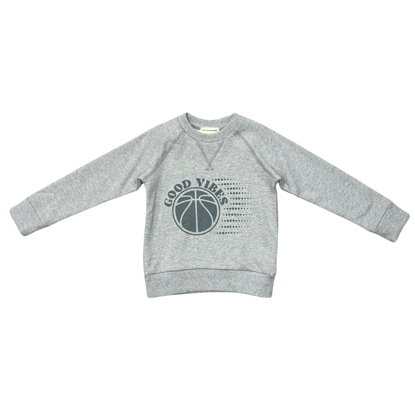 Boys Raglan Sleeve Sweatshirt in Good Vibes