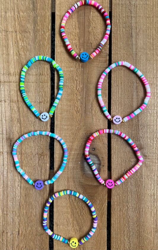 Smiley Bead Bracelets