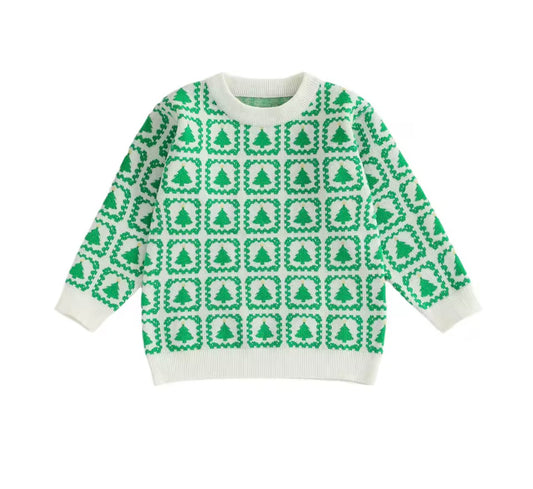 Christmas Tree Blocks Sweater