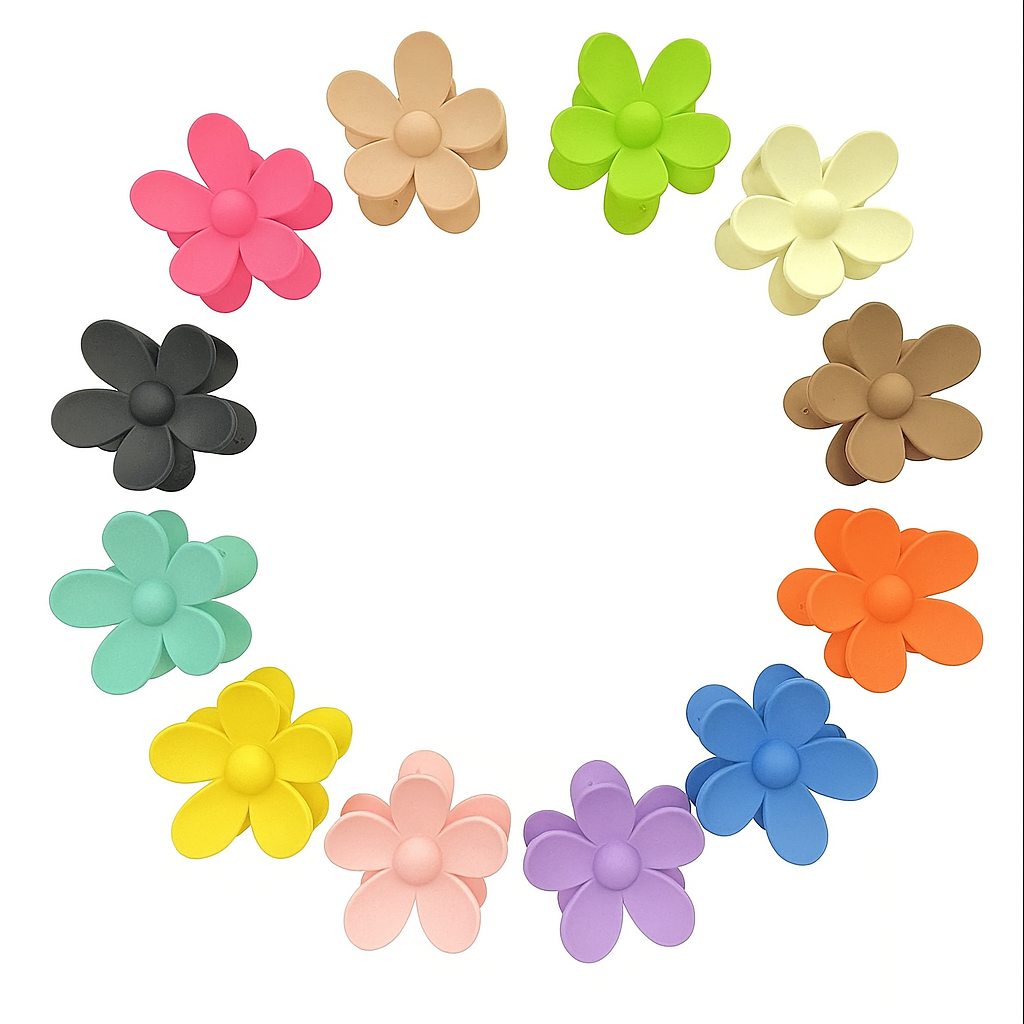 Large Flower Hair Claw