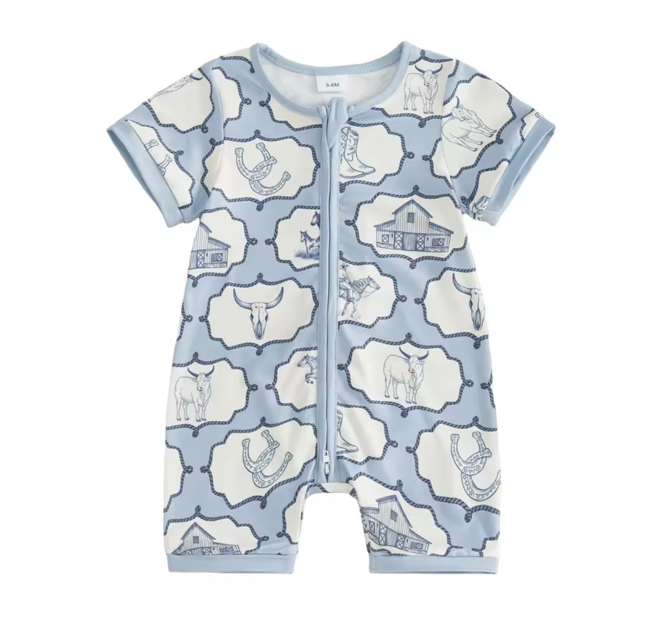 Western Shortie Romper