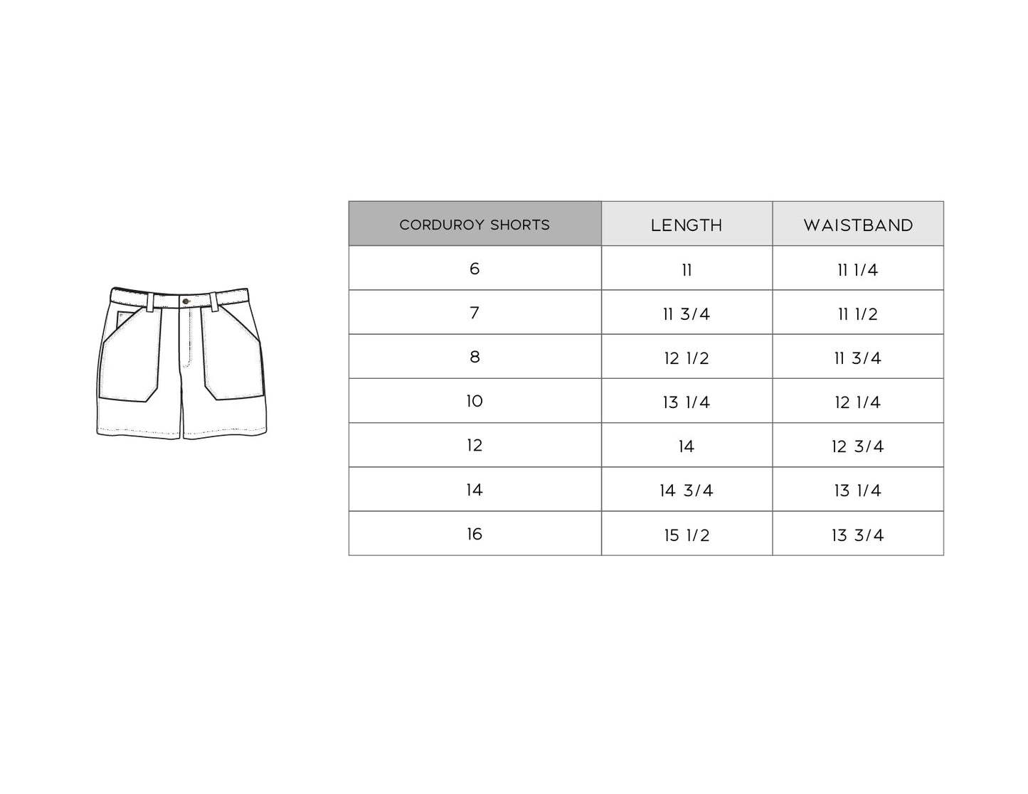 Corduroy Shorts
