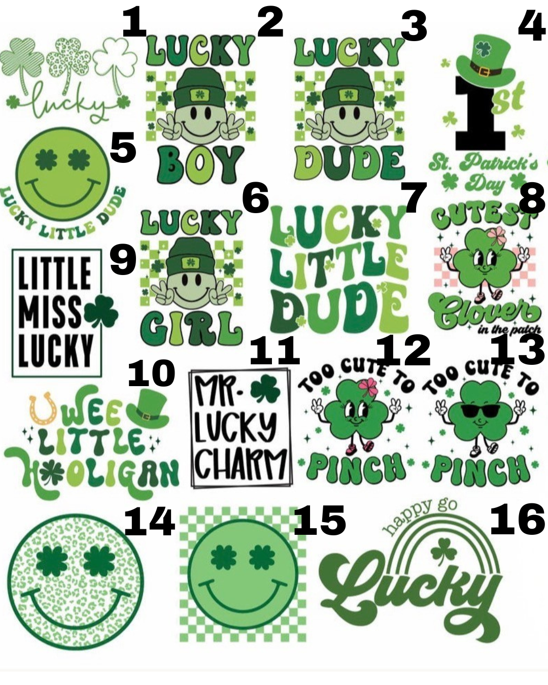 St. Patrick's Day Tee Preorder- DTF Vinyl