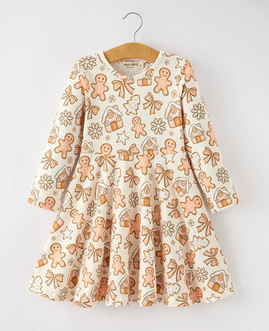 Gingerbread Twirl Dress