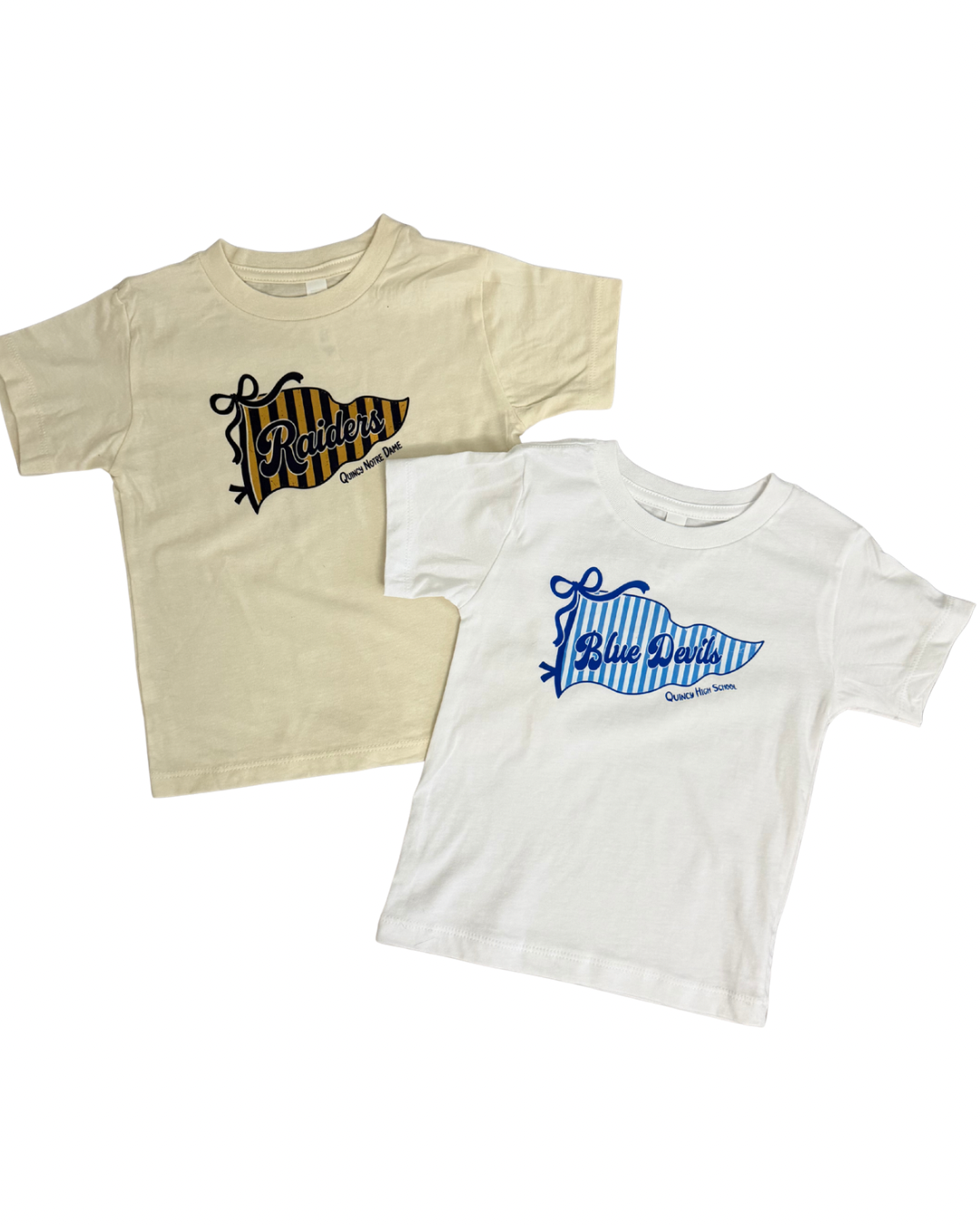 Quincy Blue Devils Pennant Tee