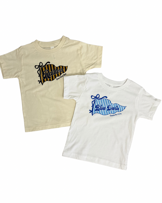 Quincy Blue Devils Pennant Tee