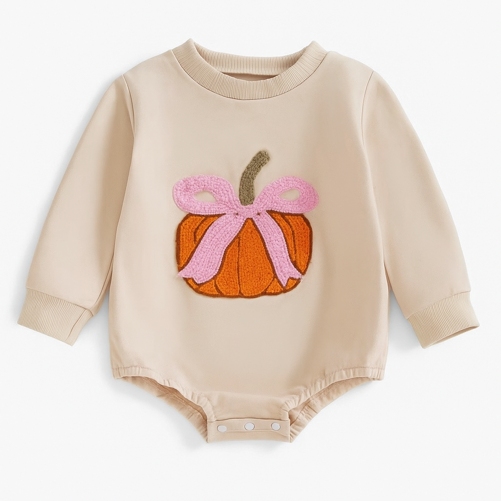 Pumpkin Bow Romper