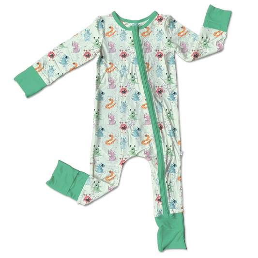 Dallas Monsters Bamboo Convertible Footie (Pre-Order)
