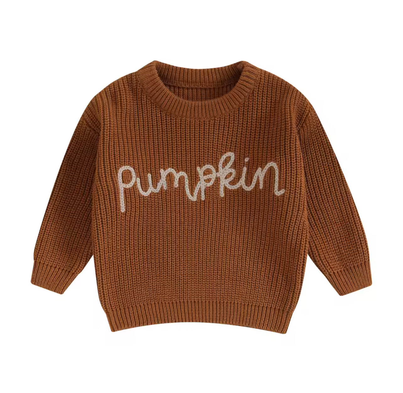 Knit Pumpkin Sweater