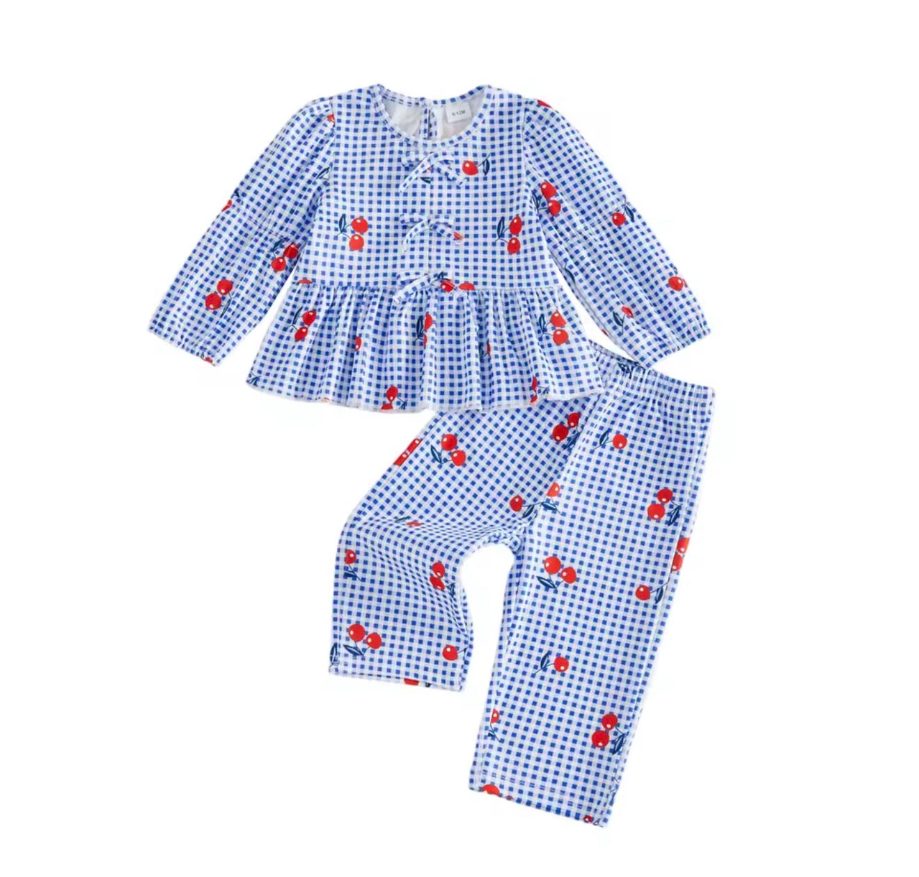 Gingham Cherries Set