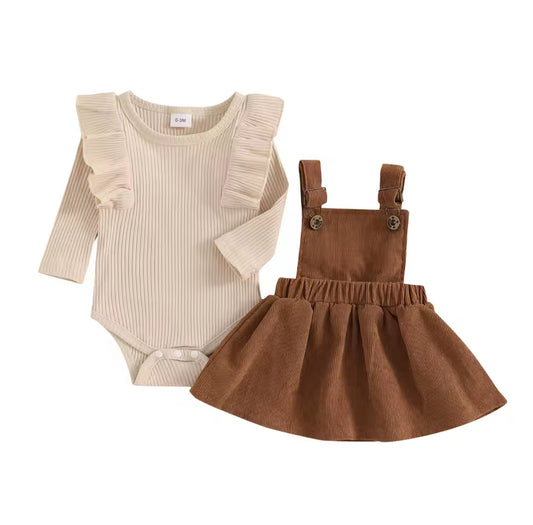 Corduroy Overalls Dress