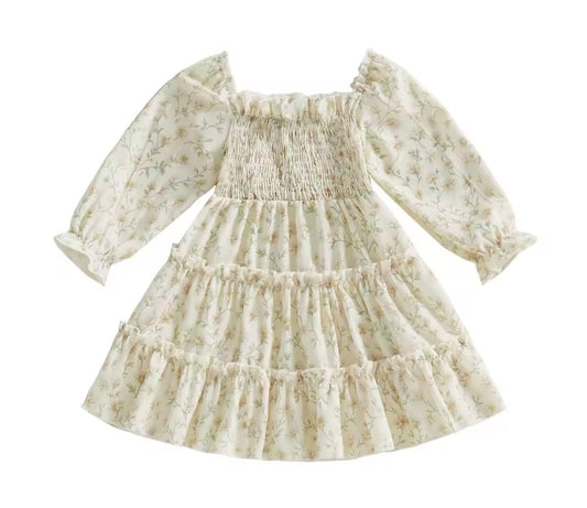 Chiffon Tiered Floral Dress