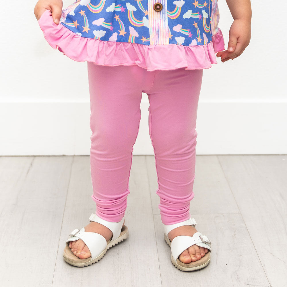 Lavender Solid Bamboo Leggings