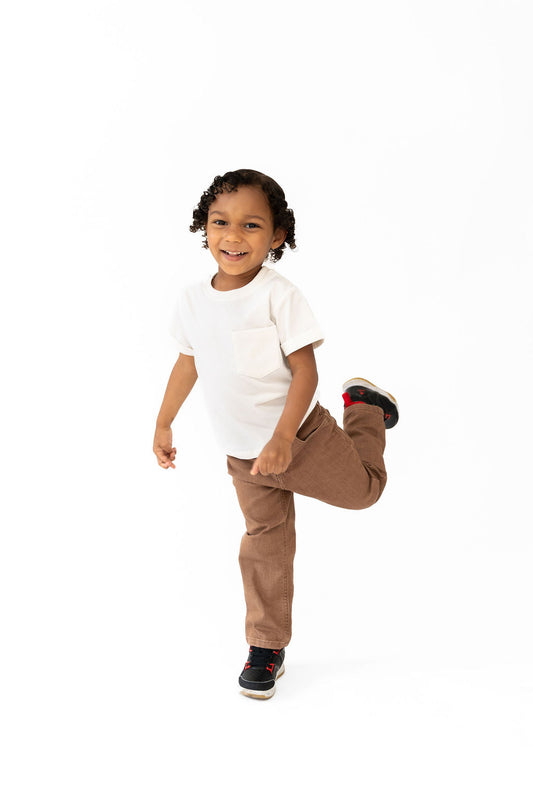 Ivory Boxy Kids Tee