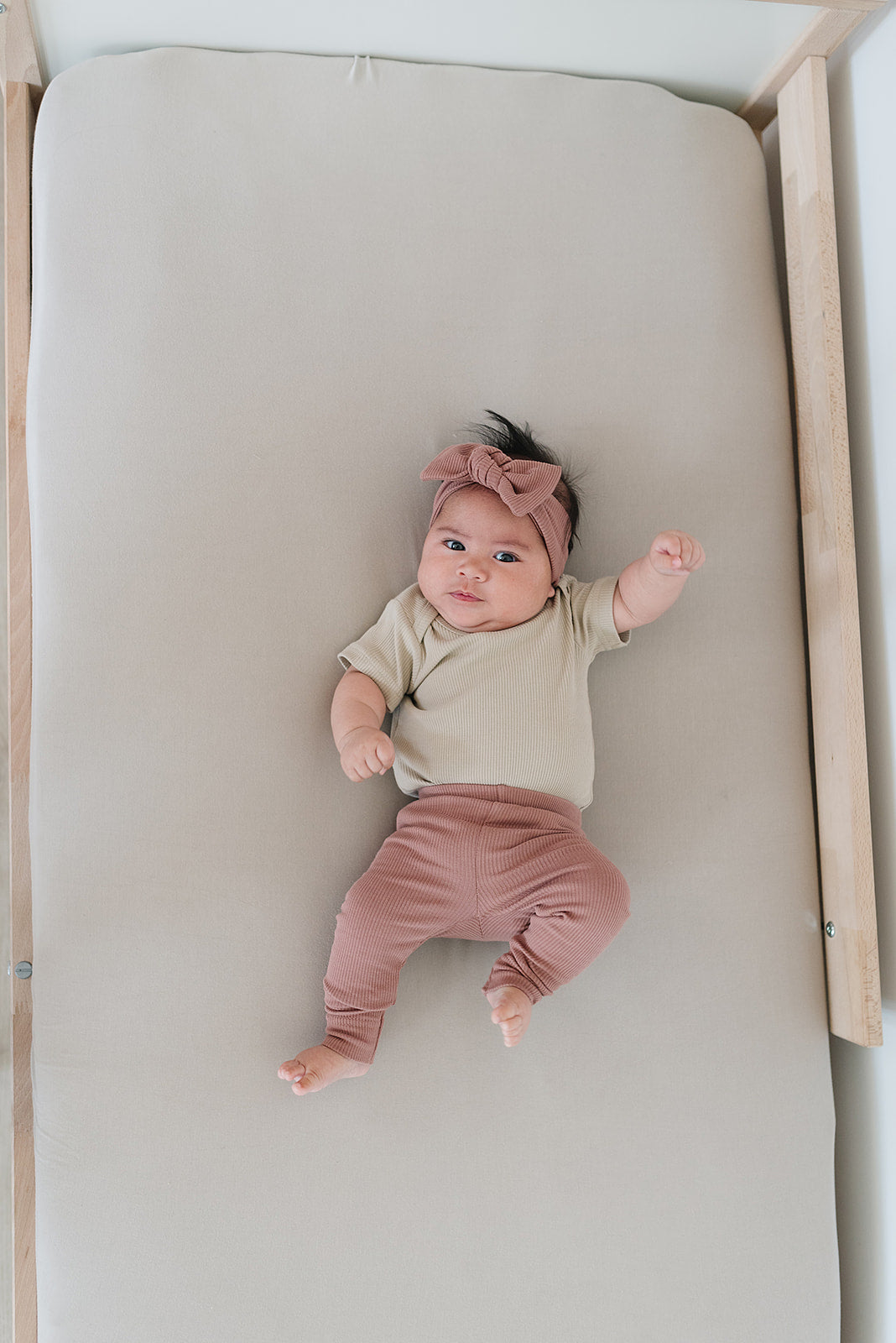 Mebie Baby Dusty Rose Organic Leggings