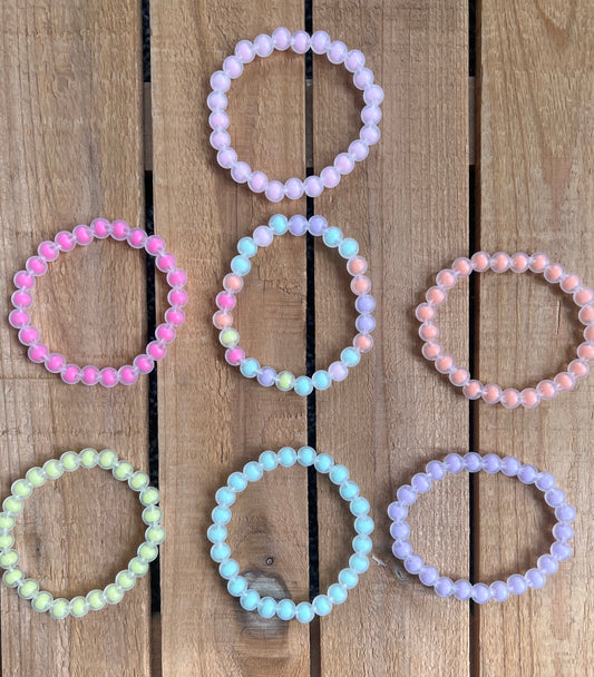 Pastel Beaded Bracelets