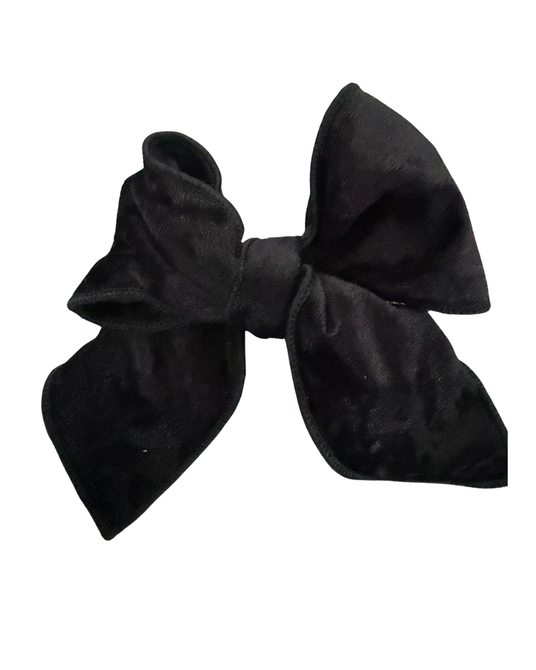 Black Velour Bow