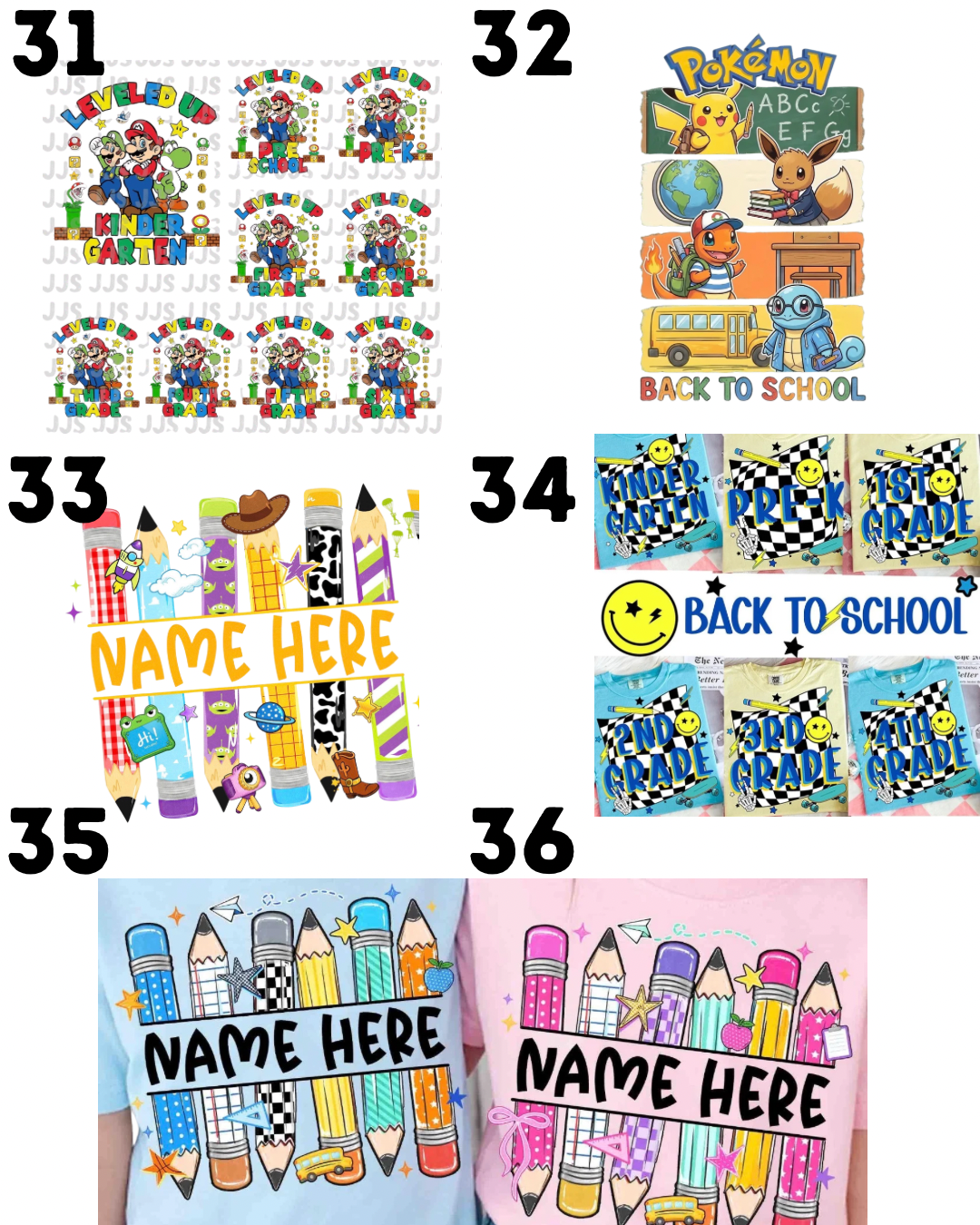 Back to School Tee Preorder- Kids Options