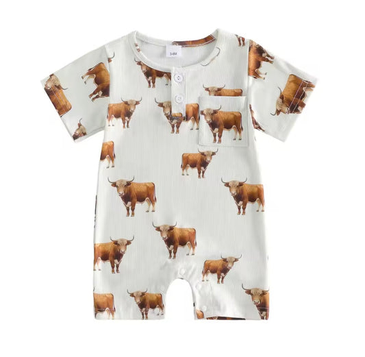 Highland Cow Romper