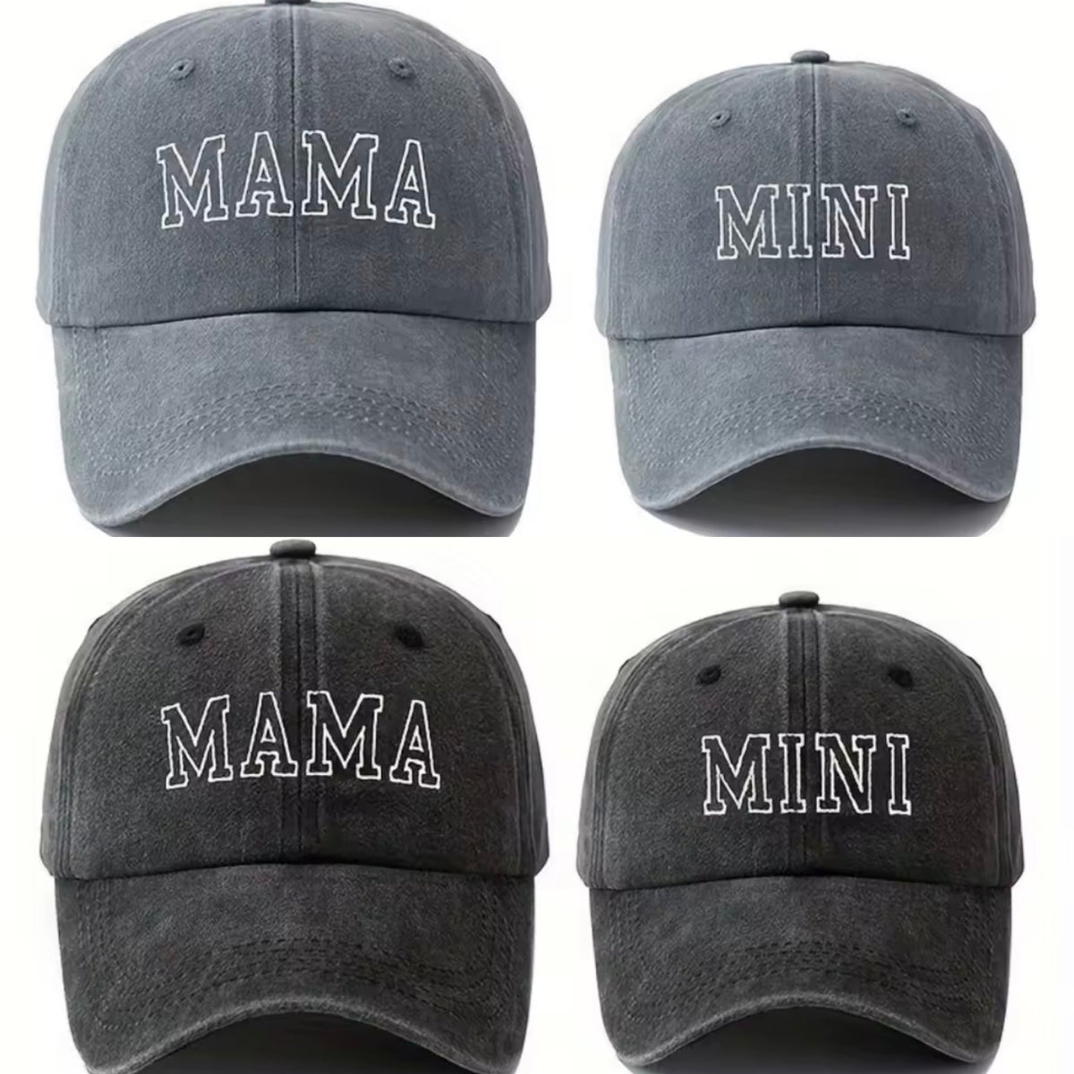 Acid Wash Mama & Mini Hats