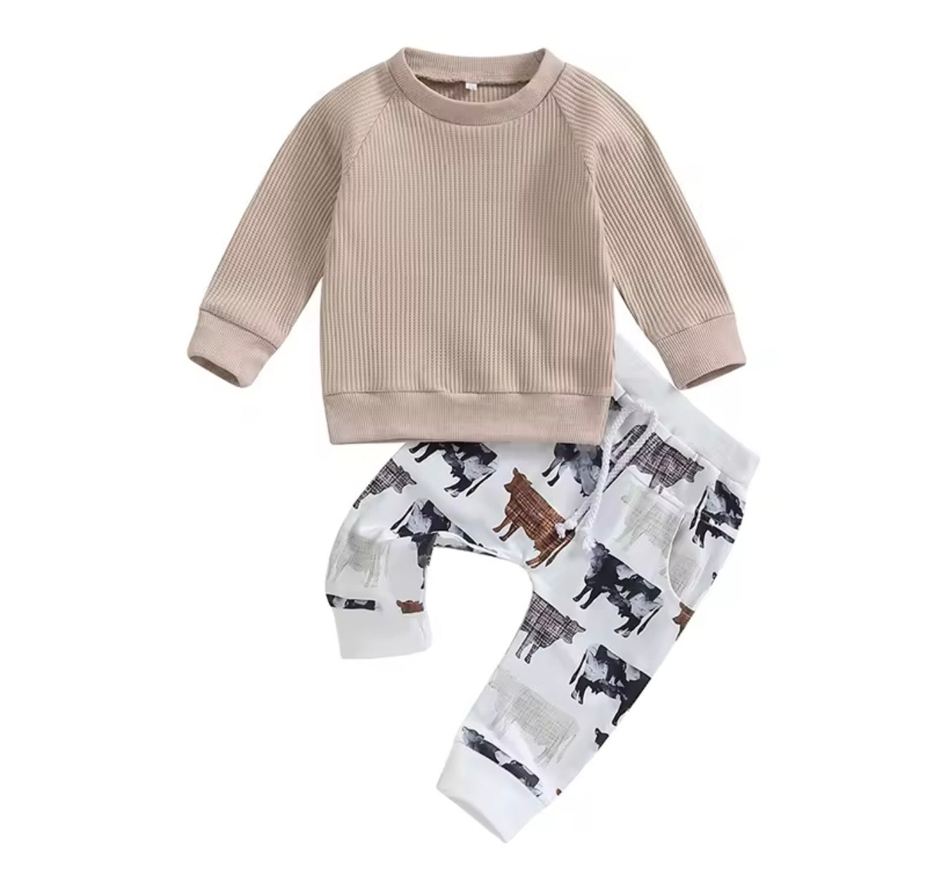 Cow Joggers Set