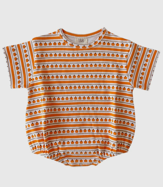 Pumpkin Stripe / Organic T-Shirt Bubble