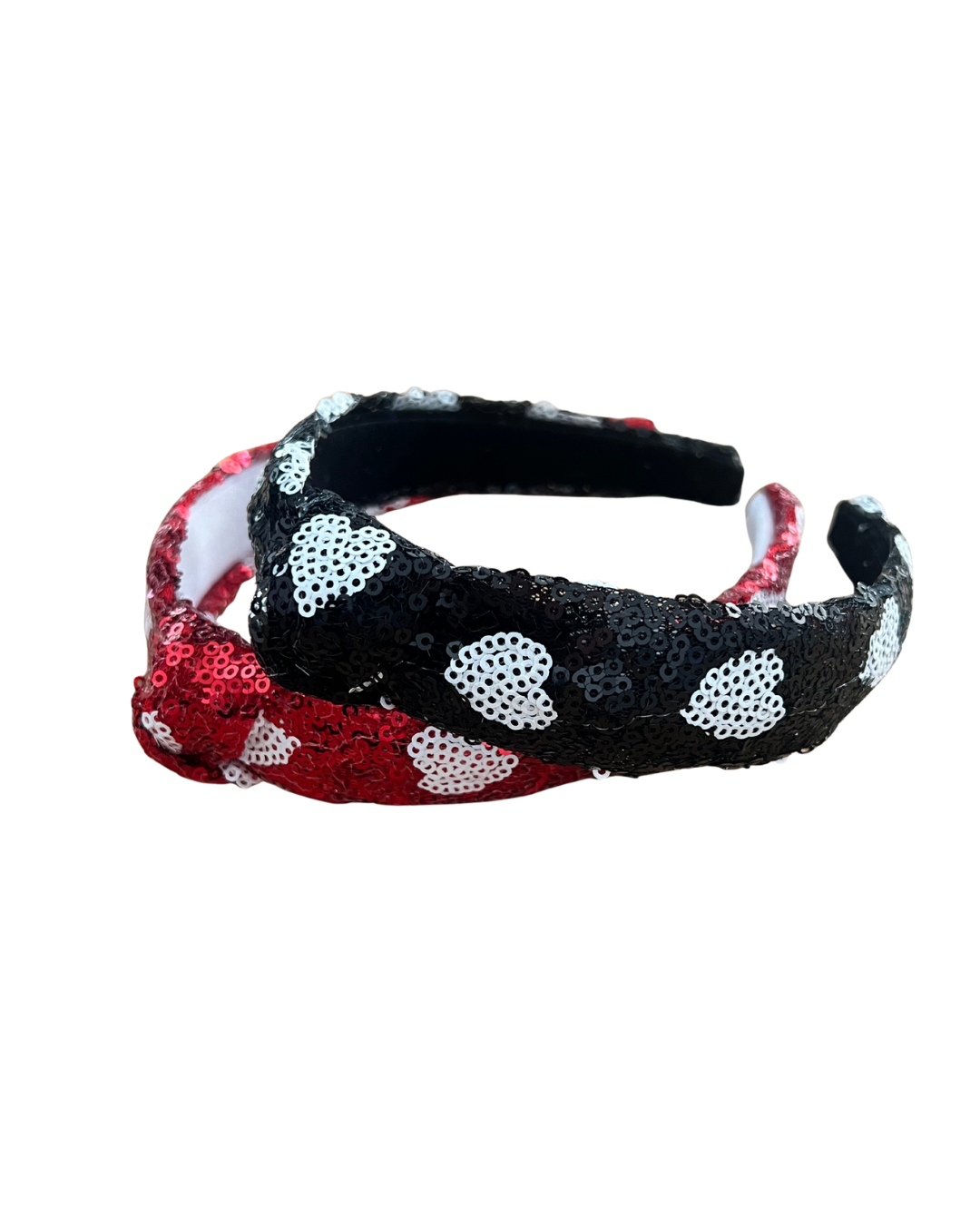 Heart Sequin Knot Headband