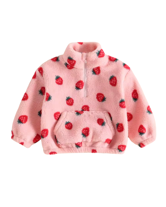 Strawberry Fleece Pullover