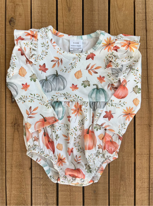 Fall Pumpkin Romper